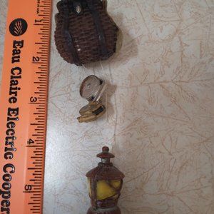 Fishing, Basket, Reels and Lantern, Unique, Christmas Tree Ornament